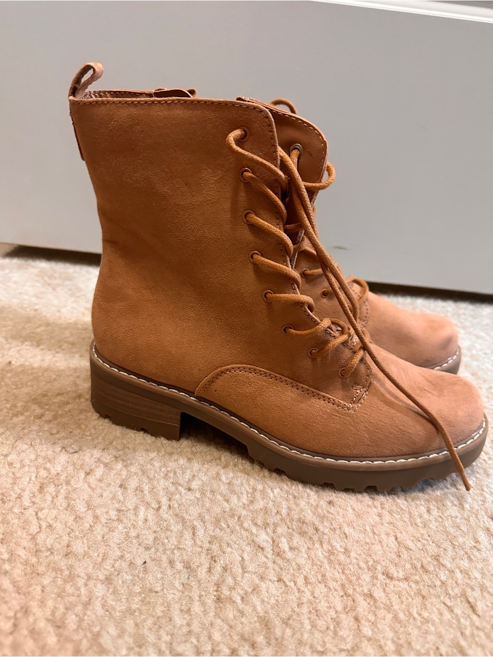 Universal Thread Women's Lace-Up Boots - Cognac